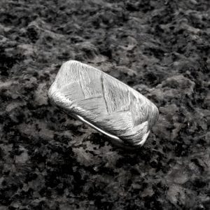 Flechtbandring Silber