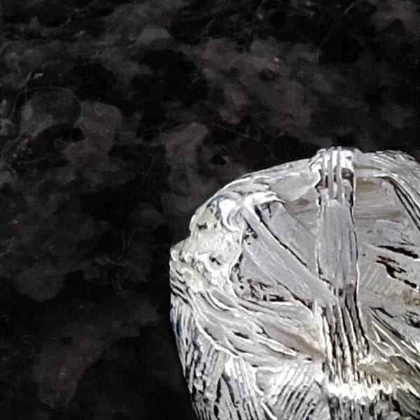 Graskugel Ohrpendeleure Silber Detail