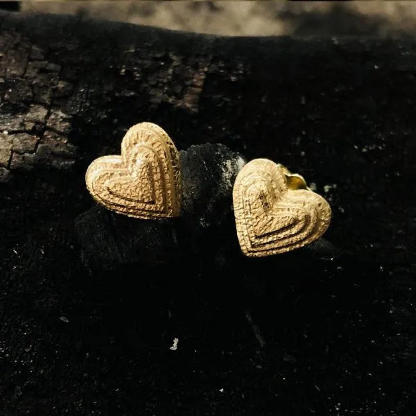 55 ohrstecker goldherzen