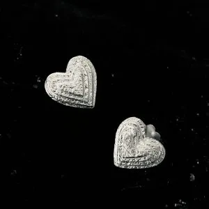 86 ohrstecker silberherzen