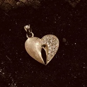 Anhaenger Herz Weissgold Brillanten