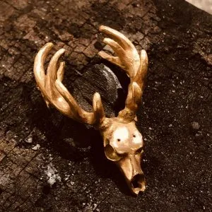 Anhaenger Hirsch Rotgold