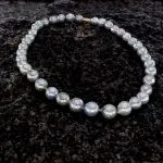 Facettierte Perlenkette kl