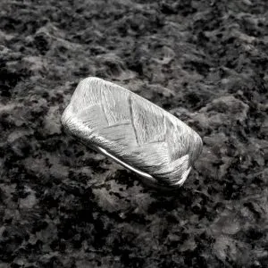 Flechtbandring Silber