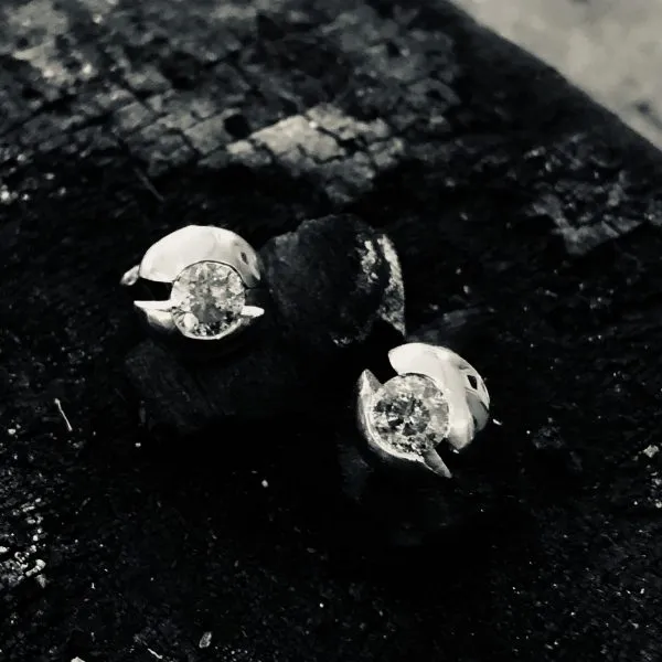 Ohrstecker Weissgold Brillanten