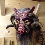 Perchtenmaske Saukopf Originalmaske
