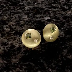 Tutti Frutti Ohrstecker bunt 2 rund