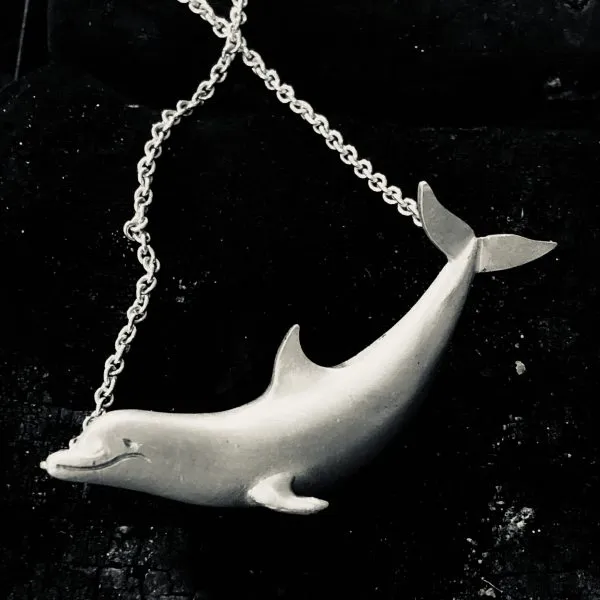 collier delphin silber neu