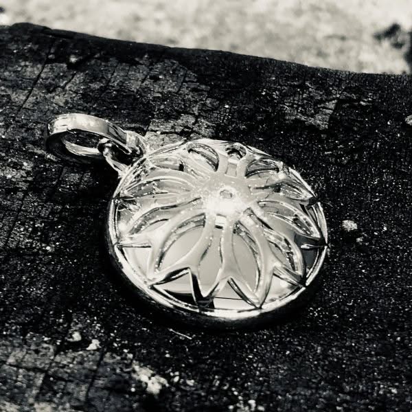 Anhaenger Emaille Weissgold Brillanten back
