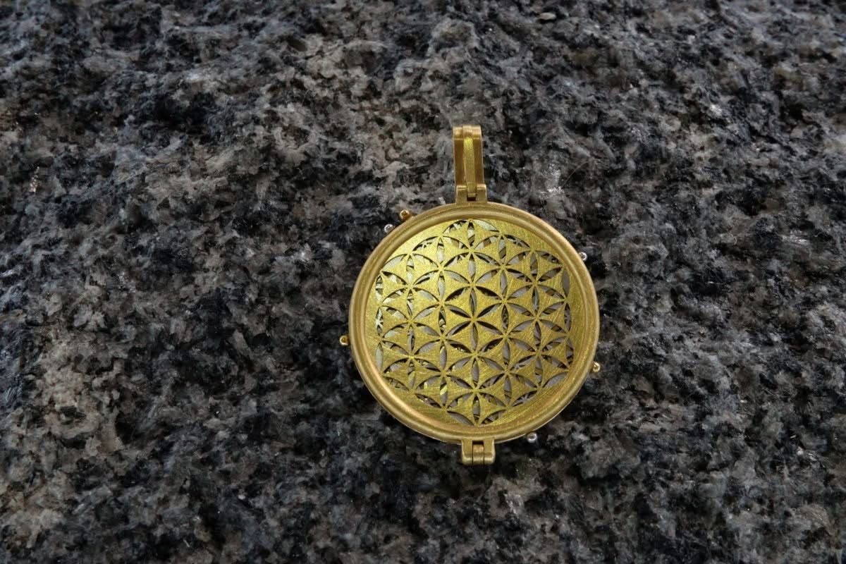 Blume des Lebens Sammel Gold Platin 2