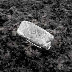Flechtbandring Silber