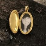 Medaillon Victor Mayer Gold innen